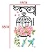 1 X Urparcel Home Room Removable PVC Rose Flowers Cage Wall Sticker Decal Decoration Decor