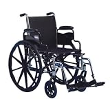 Invacare LightWeight Tracer SX5 Wheelchair 18 with Flip Back Arms & Elevating Legrest -Black