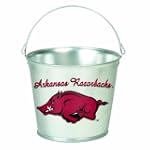 NCAA Arkansas Razorbacks 5-Quart Galvanized Pail