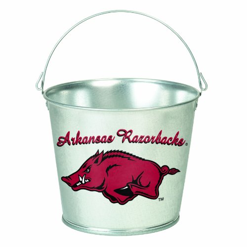 NCAA Arkansas Razorbacks 5-Quart Galvanized Pail