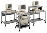 Da-Lite 31 High Adjustable Steel Computer Table with 5 Casters