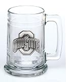 Ohio State Buckeyes Glass Stein (Beverage Mug) 15 oz - NCAA College Athletics