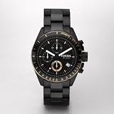 Fossil Mens CH2619 Black Stainless Steel Bracelet Black Analog Dial Chronograph Watch