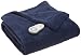 Sunbeam Royal Elegance Microplush Heated Throw, Newport Blue