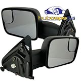 Mirror 05 2005 Dodge Truck Ram Power Heated Towing Pair