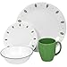 Corelle Livingware 16-Piece Dinnerware Set, Service for 4, City Gardens