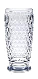 Villeroy & Boch Boston Blue Crystal Highball Glasses, Set of 4