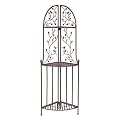 3 Shelves Corner Metal Bakers Rack - Antique Gold