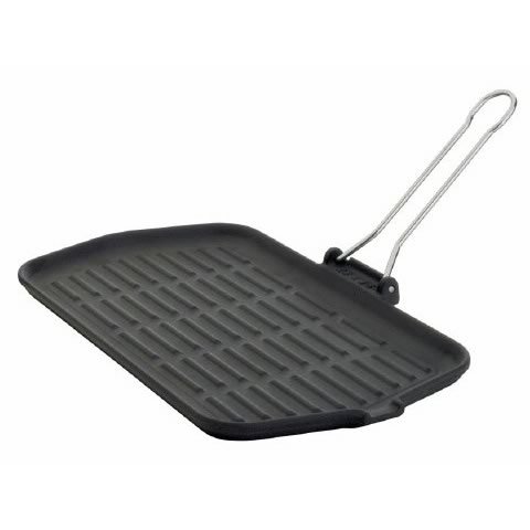 Ilsa V174 Dietella Cast Iron 9-Inch x 14.5-Inch Rectangular Grill