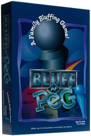 Bluff 'N' Peg - 5 Card Draw Poker with Cribbage Style Scoring Great for Families