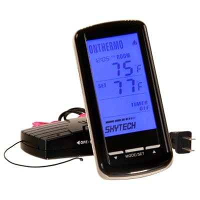 Skytech SKY-5310 110v Backlit LCD Touch Screen Fireplace Remote Control with Timer/Thermostat