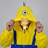 One eye Cartoon God Steal Milk Dad Despicable Me Minions Soybeans Yellow Sleepwear (Size M)