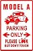 MODEL A PARKING antique car fun show sign