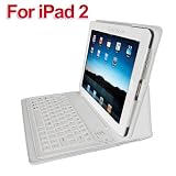 TsirTech Apple iPad 2 Bluetooth Keyboard and Genuine Leather Case Accessory for Apple iPad 3G tablet / Wifi model 16GB, 32GB, 64GB White