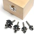 MLCS 6084 1/4-Inch Shank Round Over-Beading Router Bit Boxed Set, 4-Piece