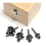MLCS 6084 1/4-Inch Shank Round Over-Beading Router Bit Boxed Set, 4-Piece