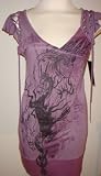 Salvage Haze Short Sleeve Top - Magenta
