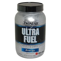 Twinlab Ultra Fuel Super Complex and Simple Carb Ratio, Energy, Fruit Punch, 52.8 Ounce (Pack of 2)