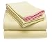 Tommy Hilfiger Jersey Crew Knit Cotton Queen Sheet Set, Daffodil