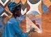 Woman in West Africa, A, Art Poster by Margaret Courtney-Clarke, size 19