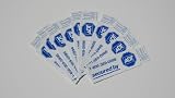 5 Authentic ADT Home Security Alarm System Double Sided Window Stickers Decals