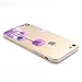 iPhone 6 Case, iPhone 6s Case, JAHOLAN Amusing Whimsical Designs Clear TPU Soft Case Rubber Silicone Skin Cover for Normal 4.7 inches iPhone 6/6s - Purple Dandelion