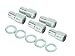 Mr. Gasket 4300G Chrome Competition Open-End Lug Nut-5 Nuts Per Set