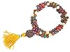 Yoga Jewelry ~ Navratna Nine Stone Rosary Mala Prayer Bead Meditation Hand Bracelet
