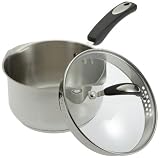 Oneida Cook N' Pour Stainless Steel 3-1/2-Quart Sauce Pan with Lid