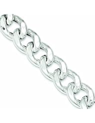 Genuine .925 Sterling Silver Curb Bracelet 50.8 Grams 9 Inch Length. 100% Satisfaction Guaranteed.