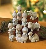 Precious Moments 11-Piece Mini Porcelain Nativity Set #610044
