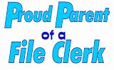  : Proud Parent of a File Clerk Hooded Sweatshirt