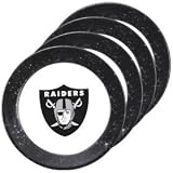 Oakland Raiders NFL Dinner Plates (4 Pack) by Duck House Sports by Duck House