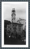 Historic Print (S): Italian front: ruined steeple in town near the front