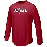 Nike Indiana Hoosiers Crimson Waffle Long Sleeve Crew Top