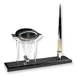 Colliding Space Desk Clock and Pen Holder