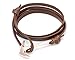 VIRGINSTONE Rose Gold Plating Anchor 2.0 Bracelets on Genuine Colorful Cowhide Leather