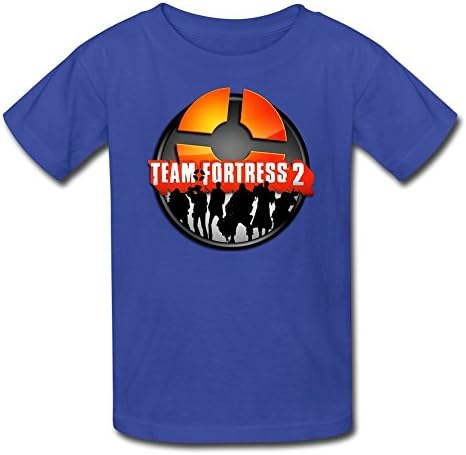 HeZone Kid's Team Fortress 2 Logo T-shirts RoyalBlue L