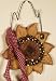 ABC Products E & J Crafts ~ Primitive Wooden Sunflower on Wire (Handcrafted in USA)
