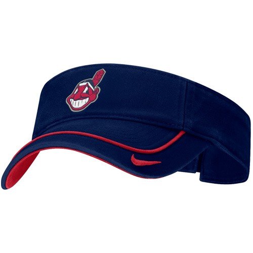 Nike Cleveland Indians Navy Blue Swoosh Visor