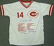 Pete Rose Signed Reds Embroidered Limited Editon Jersey