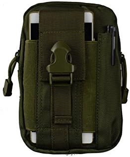 OUTDOORCHASER Compact Multi-Purpose Tactical MOLLE EDC Utility Gadget Pouch Tools Waist Bag Pack for iPhone 6Plus Army Green