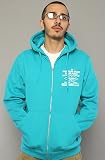 aqua blue hoodie