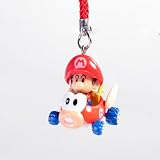 NINTENDO WII SUPER MARIO KART MINI 1.25" FIGURE CELL PHONE STRAP BABY MARIOIMAGE