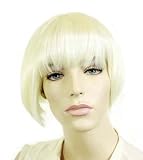 11" Platinum Blonde synthetic wig