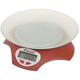Escali Avia Digital Kitchen Scale With Frosted Bowl Roasted Tomato