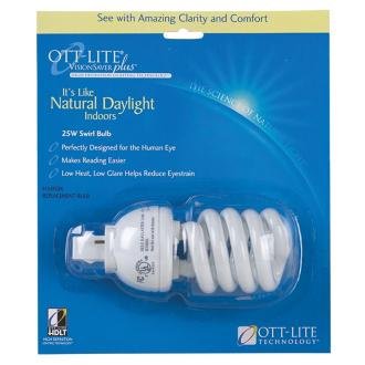 OTT-LITE Full Spectrum 25 Watt Swirl Bulb