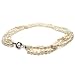 HinsonGayle Triple Strand White Cultured Pearl Torsade Necklace (Sterling Silver)