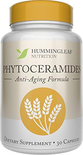 Ultra Premium PHYTOCERAMIDES All Natural Anti Aging Supplement for Youthful Skin - 100% Pure Plant Based and Derived from Wheat - 30 Day Supply (30 Veggie Capsules)