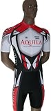 AQUILA Combinaison de cyclisme à manches courtes, combishort, pour cyclisme de route, VTT ou de loisirs - également pour le cyclisme sur piste ou le patinage de vitesse